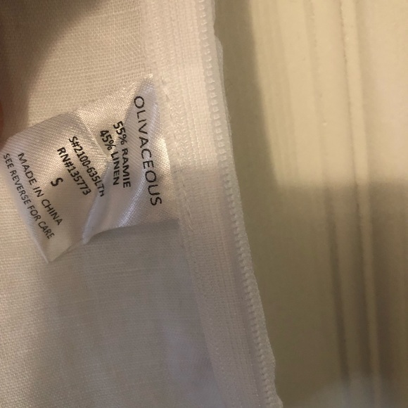 NWT Olivaceous White cropped tank top size small - Picture 4 of 6